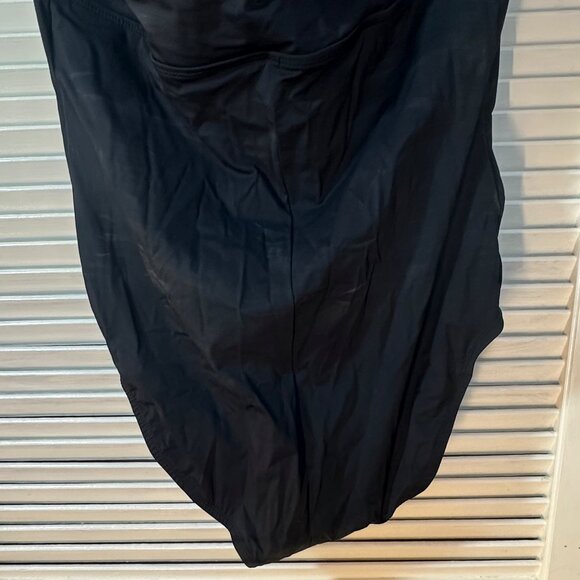 Spanx Love My Assets Colorblock Halter Swimsuit – Black & Blue – Size XL - Picture 11 of 12